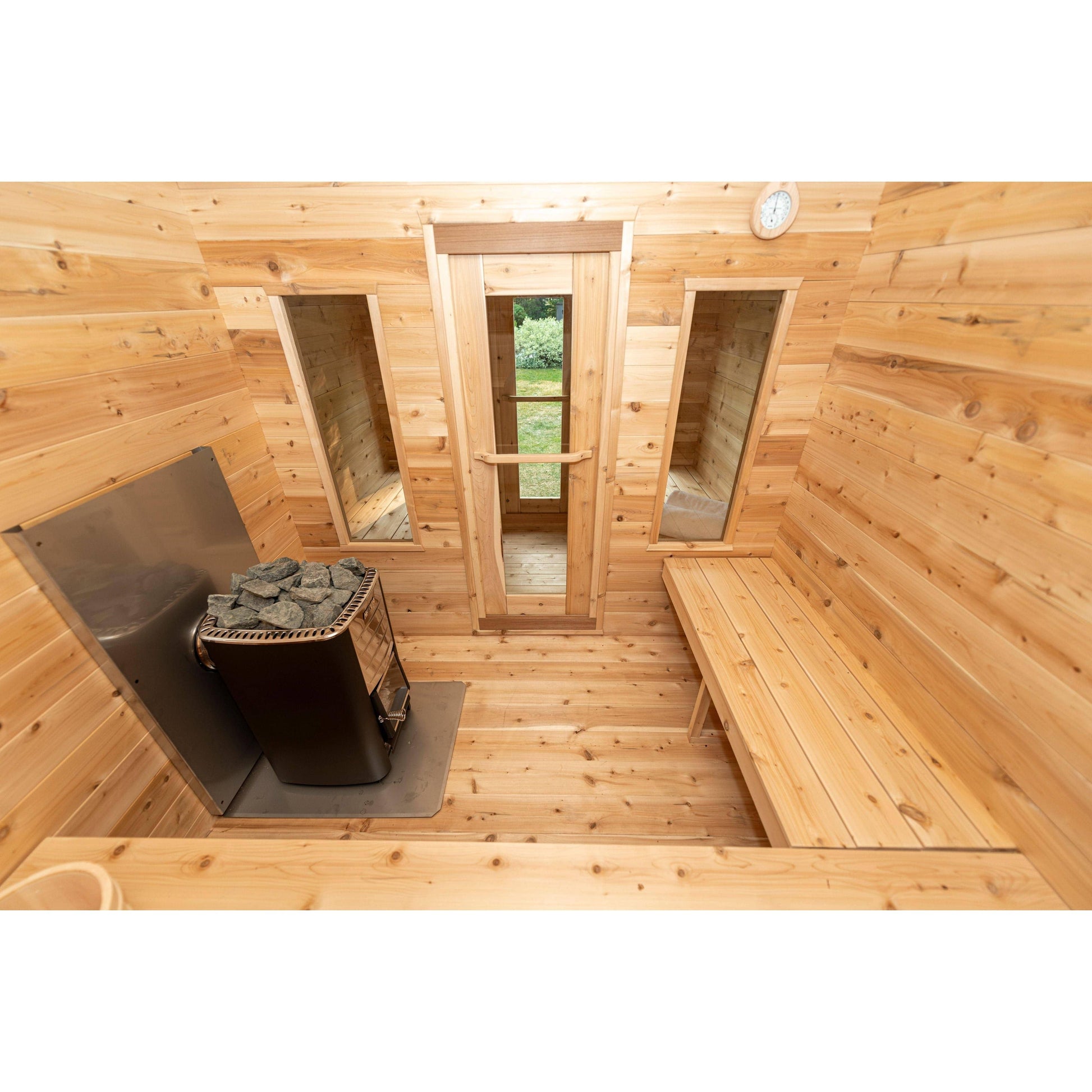 Dundalk Leisurecraft Canadian Timber Georgian Cabin Sauna with Change Room