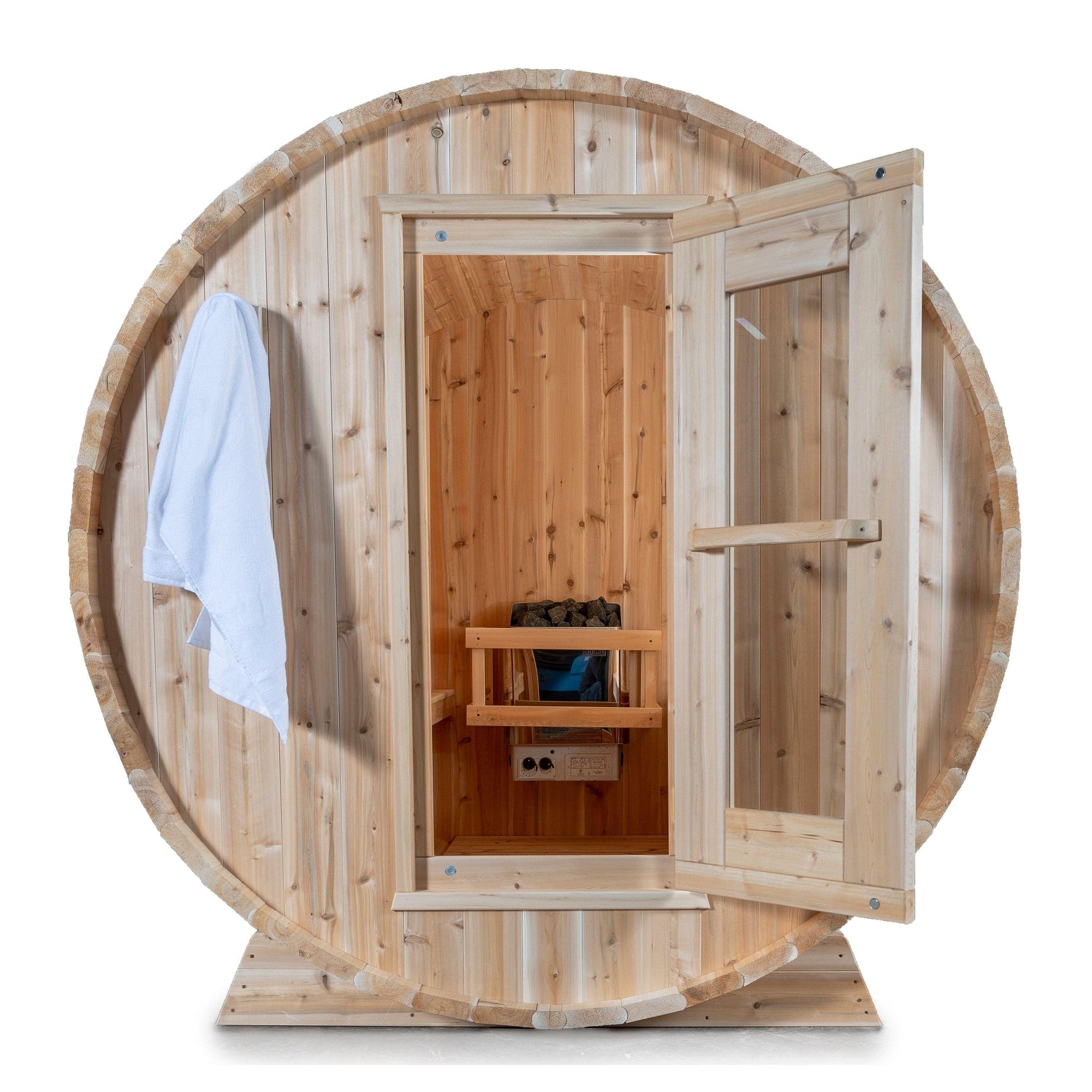 Dundalk Leisurecraft Dundalk Canadian Timber Harmony 4 Person Barrel Sauna | CTC22W