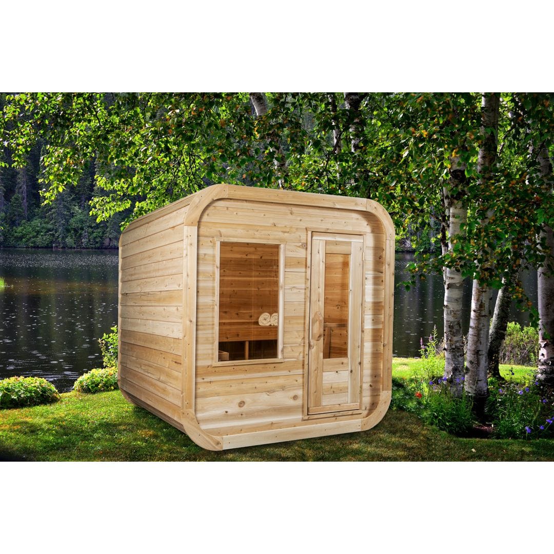 Dundalk Leisurecraft Dundalk Canadian Timber Luna 3 Person Barrel Sauna | CTC22LU