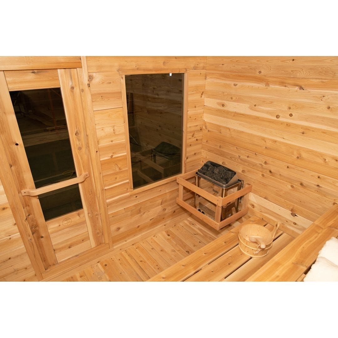 Dundalk Leisurecraft Dundalk Canadian Timber Luna 3 Person Barrel Sauna | CTC22LU