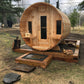 Dundalk Leisurecraft Dundalk Canadian Timber Tranquility 6 Person Barrel Sauna | CTC2345W