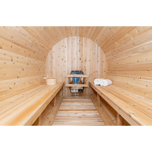 Dundalk Leisurecraft Dundalk Canadian Timber Tranquility 6 Person Barrel Sauna | CTC2345W