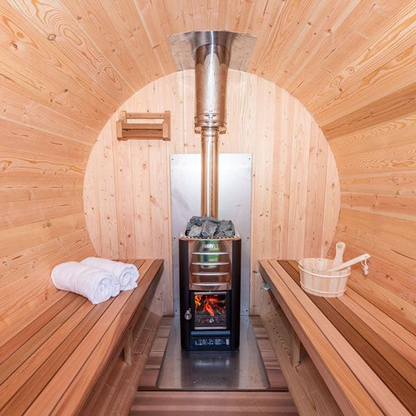 Dundalk Leisurecraft Dundalk Canadian Timber Tranquility 6 Person Barrel Sauna | CTC2345W