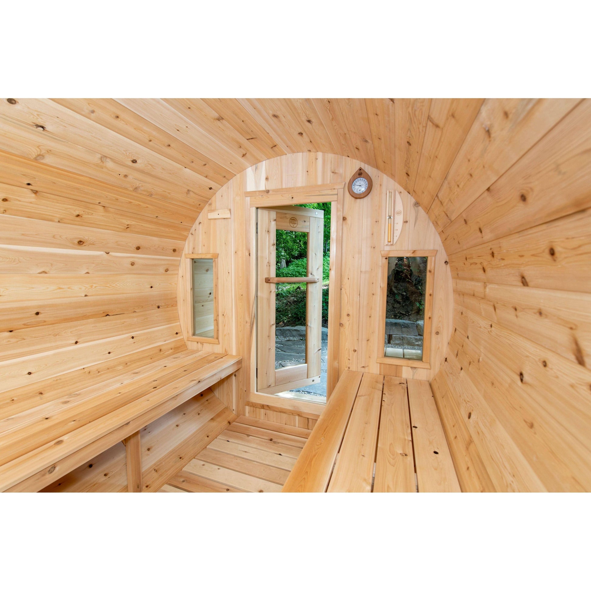 Dundalk Leisurecraft Dundalk Canadian Timber Tranquility 6 Person Barrel Sauna | CTC2345W