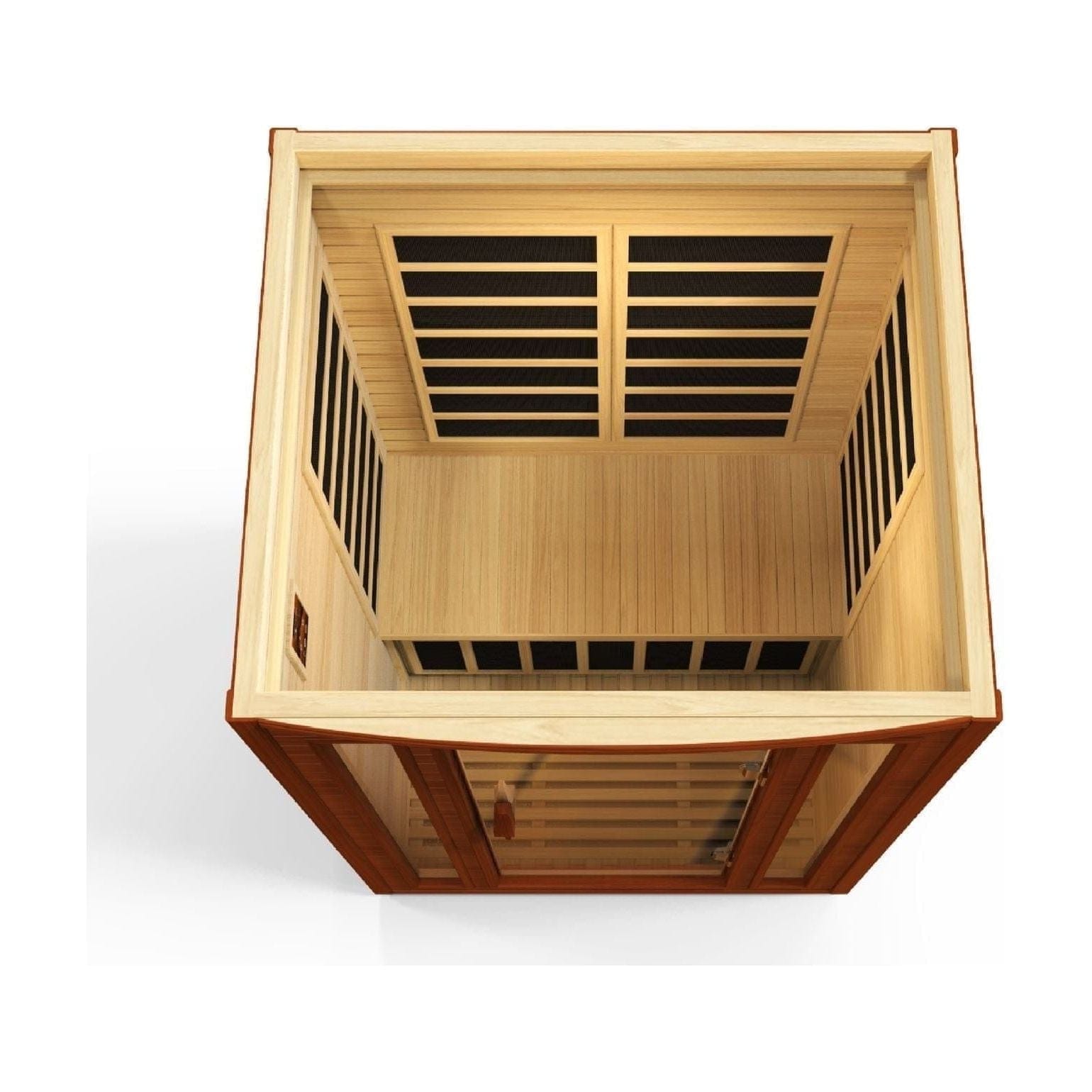 Dynamic Saunas Dynamic San Marino 2-person Low EMF FAR Infrared Sauna in Canadian Hemlock | DYN-6206-01