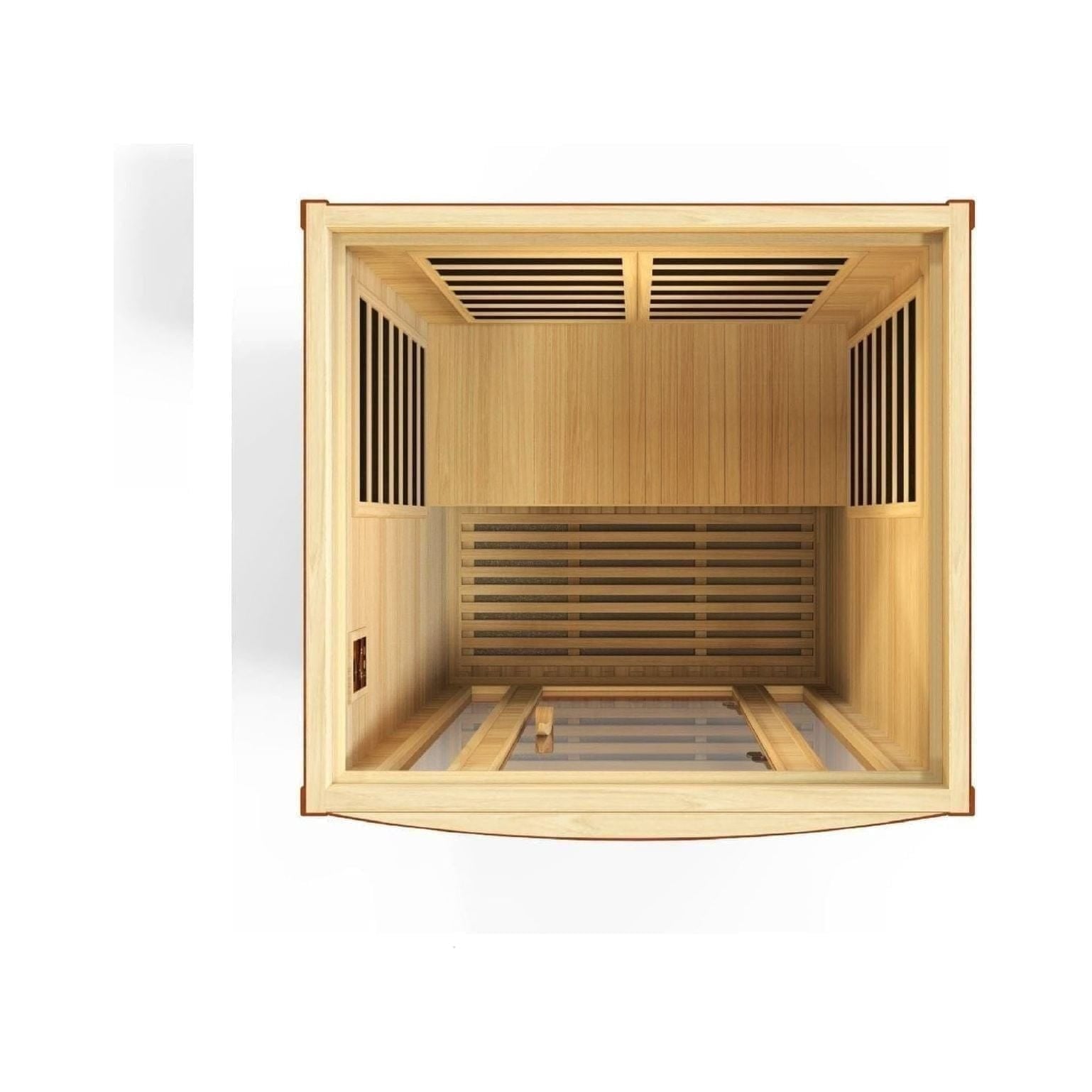 Dynamic Saunas Dynamic San Marino 2-person Low EMF FAR Infrared Sauna in Canadian Hemlock | DYN-6206-01