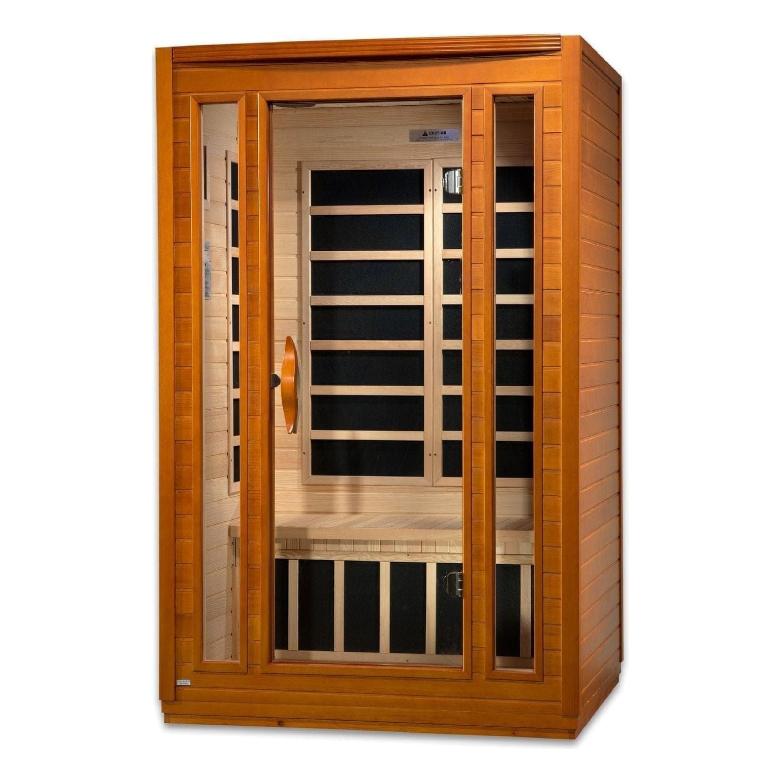 Dynamic Saunas Dynamic San Marino 2-person Low EMF FAR Infrared Sauna in Canadian Hemlock | DYN-6206-01