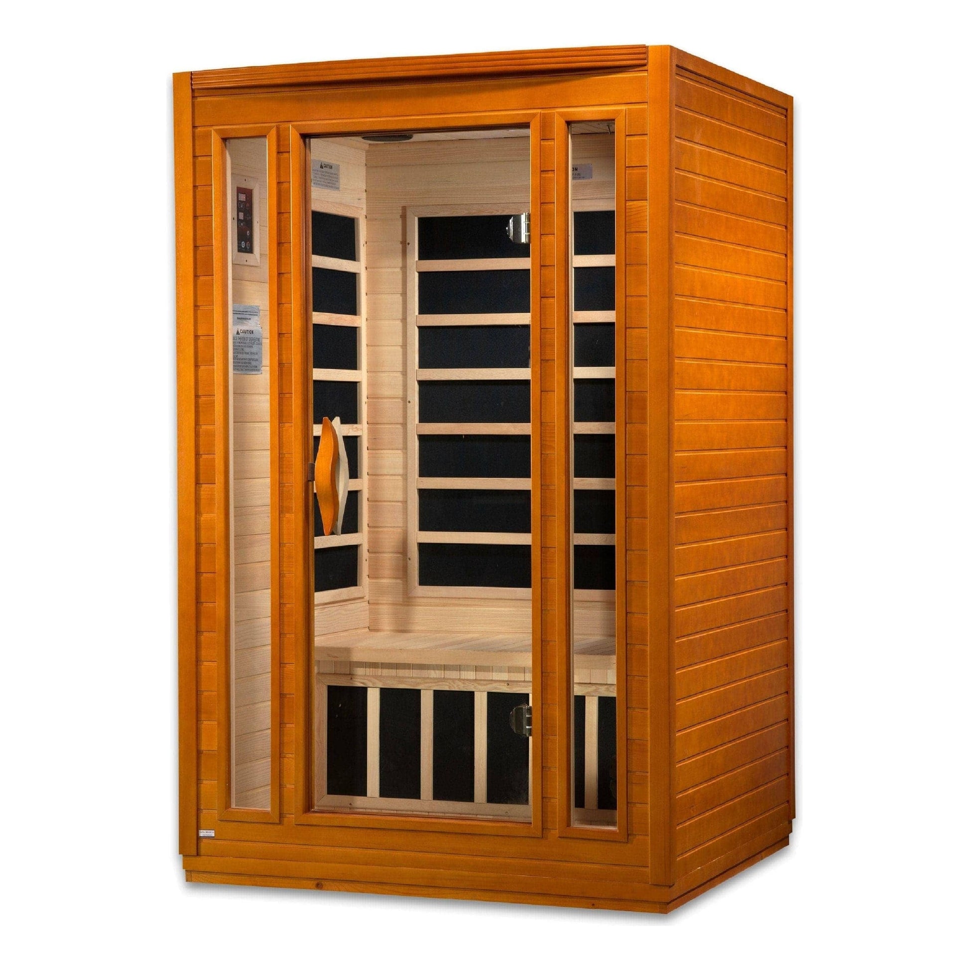 Dynamic Saunas Dynamic San Marino 2-person Low EMF FAR Infrared Sauna in Canadian Hemlock | DYN-6206-01