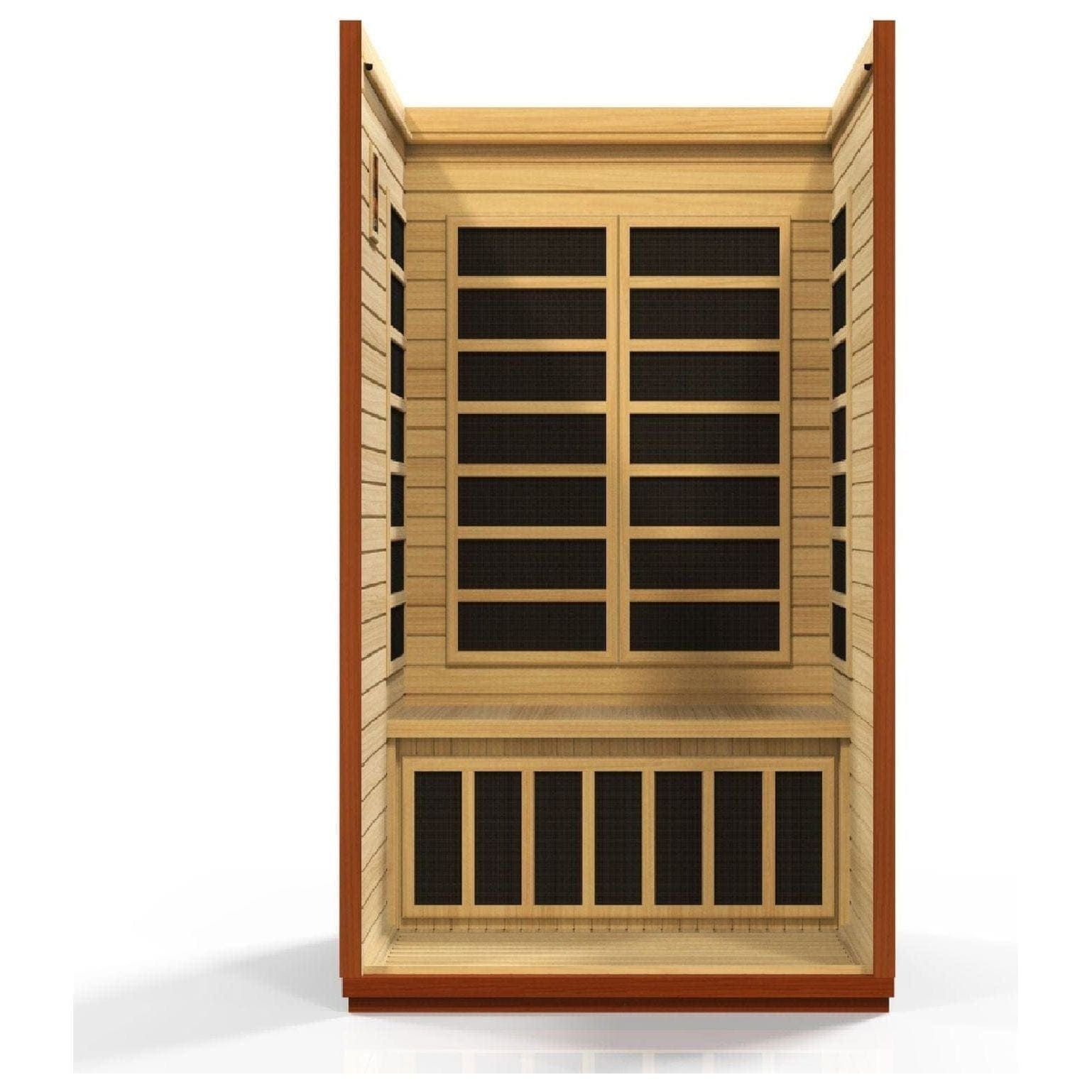 Dynamic Saunas Dynamic San Marino 2-person Low EMF FAR Infrared Sauna in Canadian Hemlock | DYN-6206-01