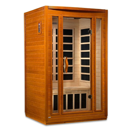 Dynamic Saunas Dynamic San Marino 2-person Low EMF FAR Infrared Sauna in Canadian Hemlock | DYN-6206-01