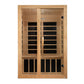 Dynamic Saunas Dynamic Santiago 2-person Low EMF FAR Infrared Sauna in Canadian Hemlock | DYN-6209-01