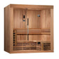 Dynamic Saunas Golden Designs Osla Edition 6 Person Traditional Steam Sauna in Canadian Red Cedar | GDI-7689-01