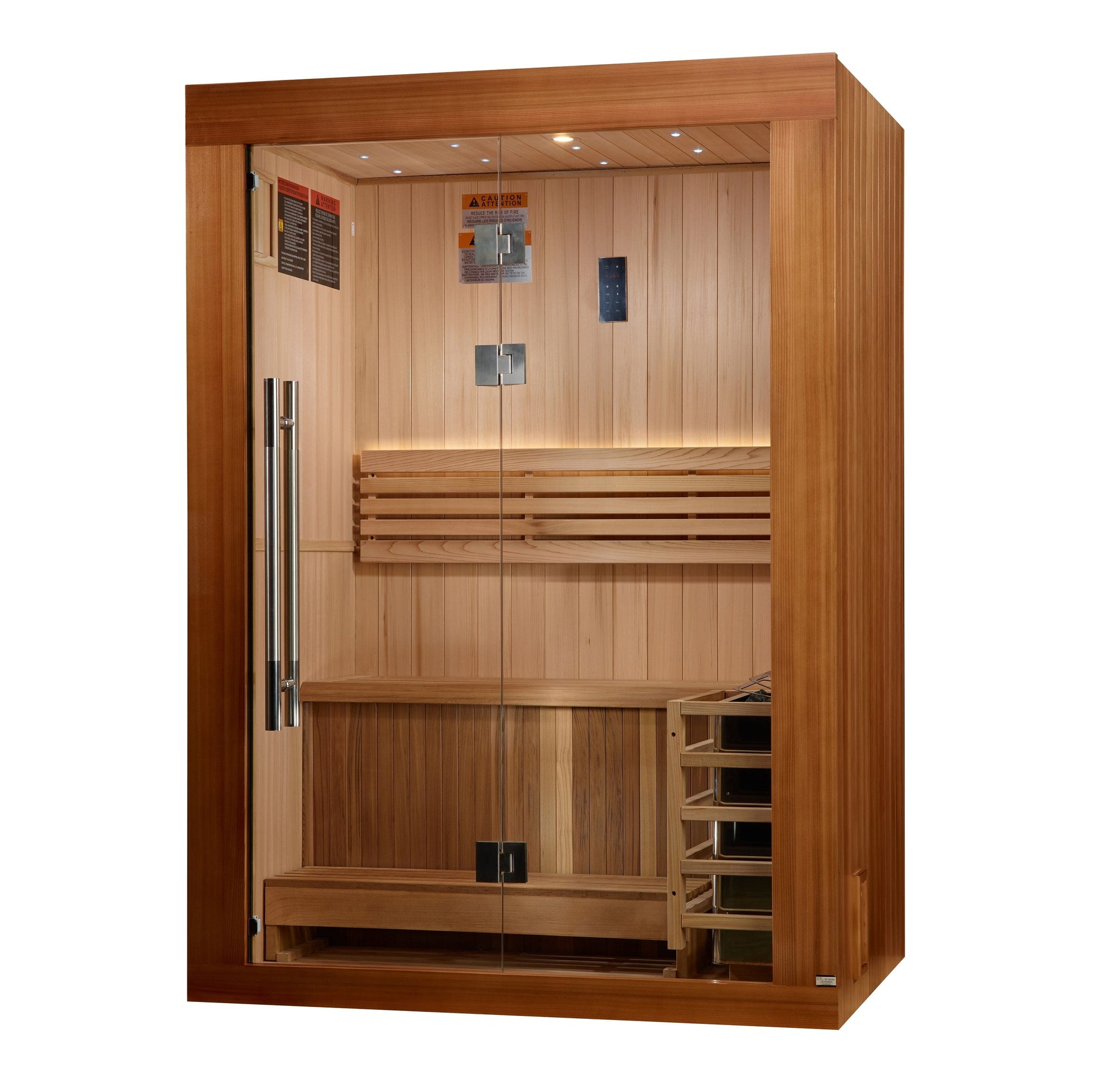 Dynamic Saunas Golden Designs "Sundsvall Edition" 2 Person Traditional Sauna | GDI-7389-02