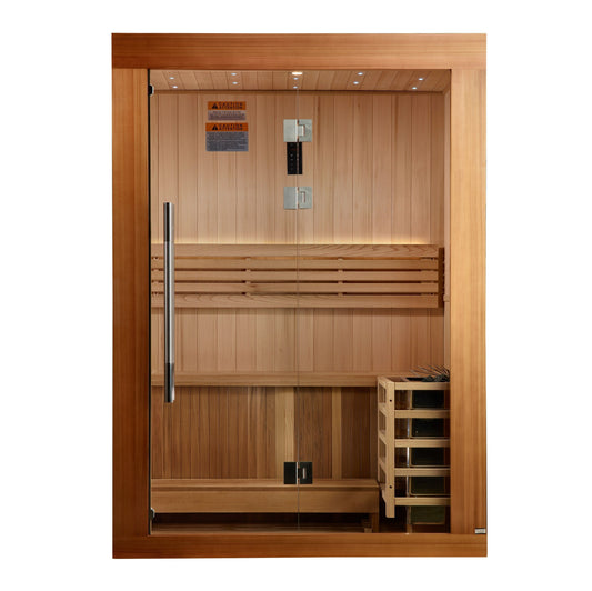 Dynamic Saunas Golden Designs "Sundsvall Edition" 2 Person Traditional Sauna | GDI-7389-02