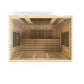 Golden Design Dynamic Bergamo 4-person Indoor Bluetooth Compatible Low EMF FAR Infrared Sauna in Canadian Hemlock DYN-6440-01