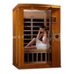 Golden Design Dynamic Infrared Venice 2 Person Indoor Bluetooth Compatible Low EMF FAR Infrared Sauna in Canadian Hemlock DYN-6210-01