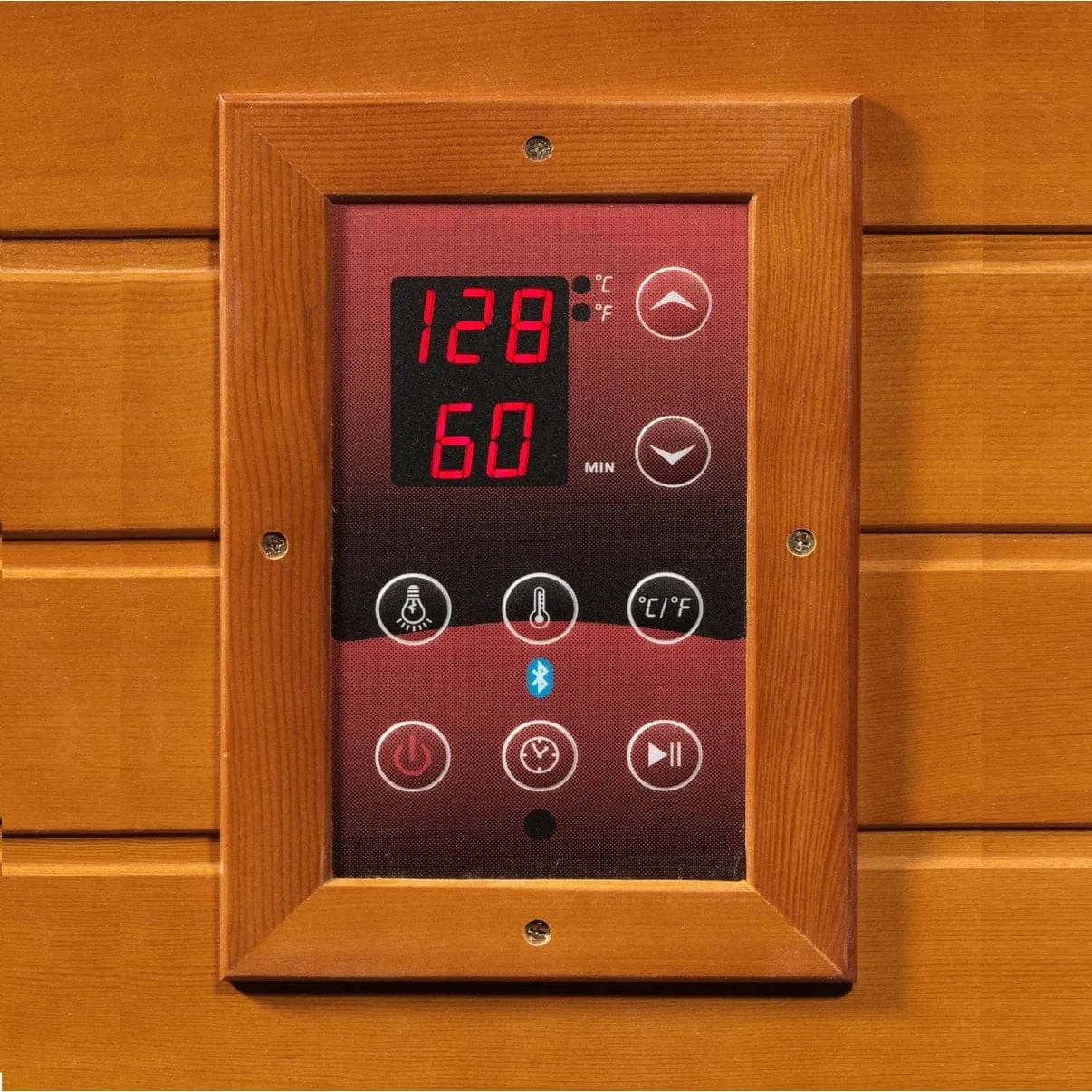 Golden Design Dynamic Lugano 3-person Indoor Bluetooth Compatible Low EMF FAR Infrared Sauna in Canadian Hemlock DYN-6336-02