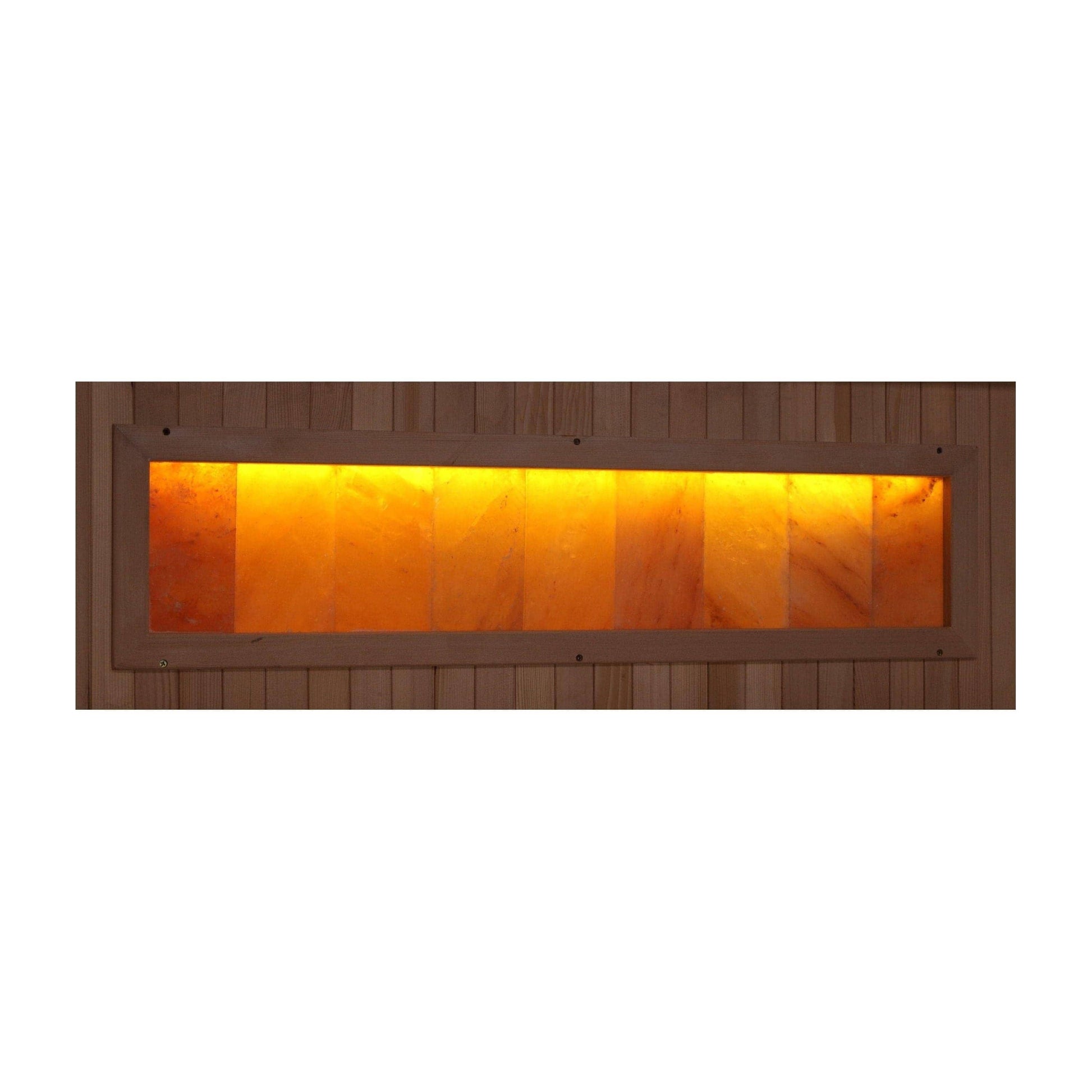 Golden Design Golden Designs 3-Person Full Spectrum PureTech™ Near Zero EMF FAR Infrared Sauna with Himalayan Salt Bar in Canadian Hemlock | GDI-8030-02