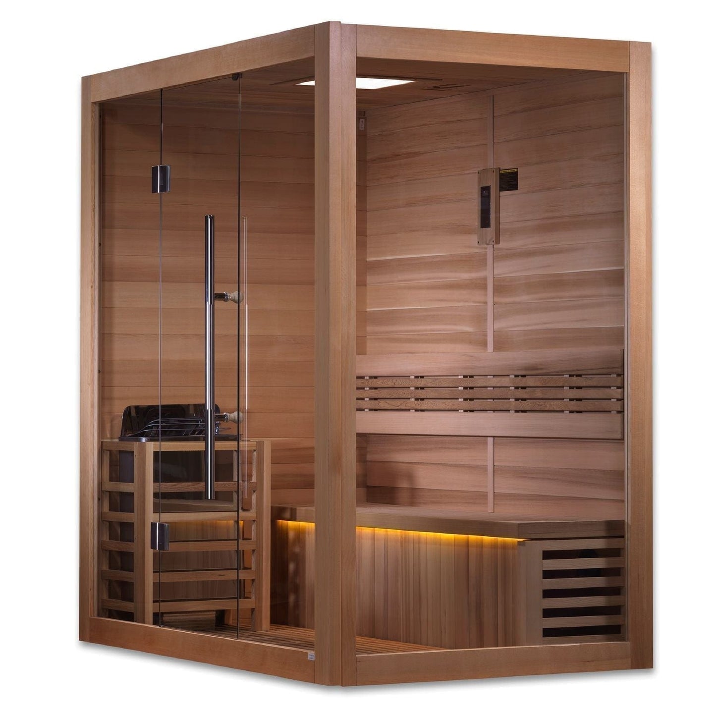 Golden Design Golden Designs Forssa Edition 3 Person Traditional Steam Sauna in Canadian Red Cedar | GDI-7203-01