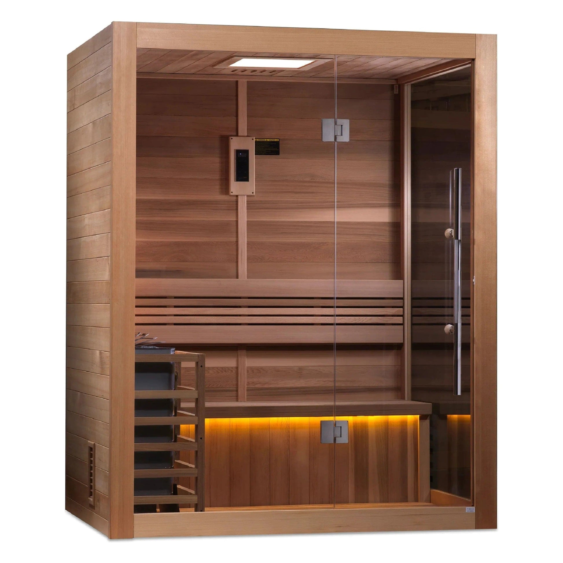 Golden Design Golden Designs Hanko Edition 2 Person Indoor Traditional Steam Sauna in Canadian Red Cedar | GDI-7202-01