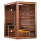 Golden Design Golden Designs Hanko Edition 2 Person Indoor Traditional Steam Sauna in Canadian Red Cedar | GDI-7202-01