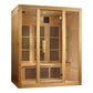 Golden Design Maxxus Infrared Bellevue - 3 Person Indoor Bluetooth Compatible FAR Infrared Sauna in Canadian Hemlock MX-J306-01