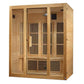 Golden Design Maxxus Infrared Bellevue - 3 Person Indoor Bluetooth Compatible FAR Infrared Sauna in Canadian Hemlock MX-J306-01