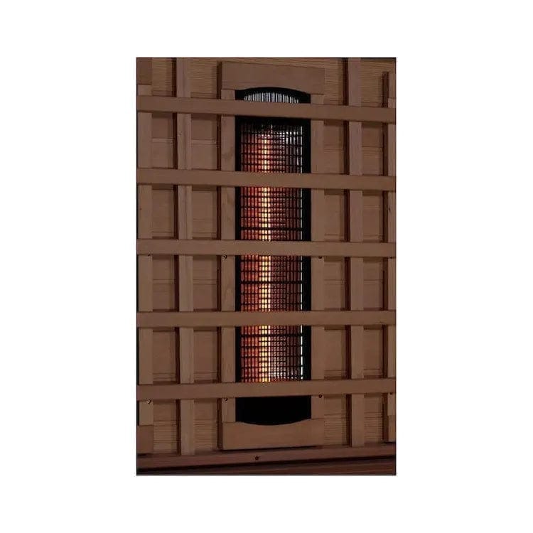 Golden Design Golden Designs 1-2-Person Full Spectrum PureTech™ Near Zero EMF FAR Infrared Sauna with Himalayan Salt Bar in Canadian Hemlock | GDI-8010-02