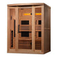 Golden Design Golden Designs 3-Person Full Spectrum PureTech™ Near Zero EMF FAR Infrared Sauna with Himalayan Salt Bar in Canadian Hemlock | GDI-8230-01