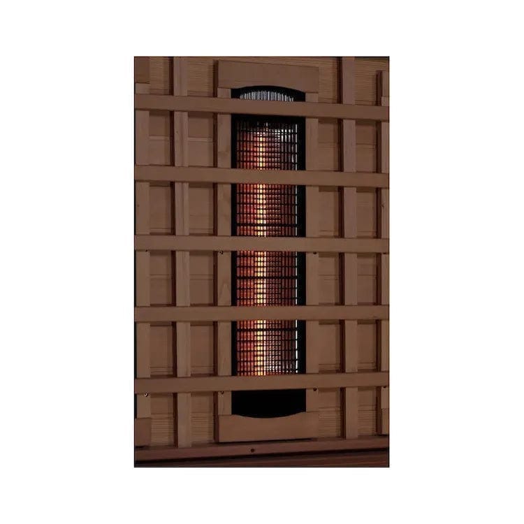 Golden Design Golden Designs 3-Person Full Spectrum PureTech™ Near Zero EMF FAR Infrared Sauna with Himalayan Salt Bar in Canadian Hemlock | GDI-8230-01