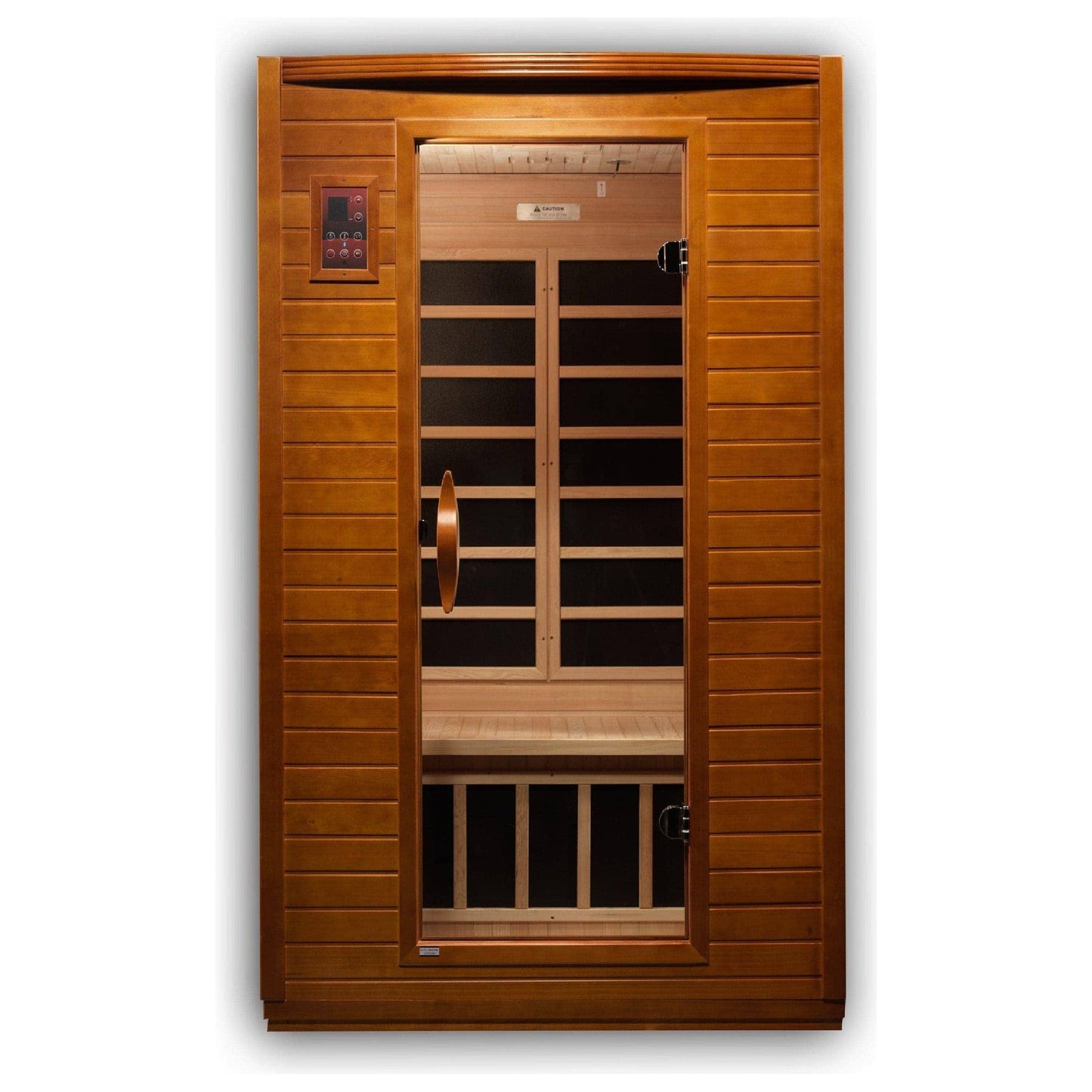 Golden Design Dynamic Infrared Versailles Two Person Indoor Bluetooth Compatible FAR Infrared Sauna in Canadian Hemlock DYN-6202-03