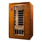 Golden Design Dynamic Infrared Versailles Two Person Indoor Bluetooth Compatible FAR Infrared Sauna in Canadian Hemlock DYN-6202-03