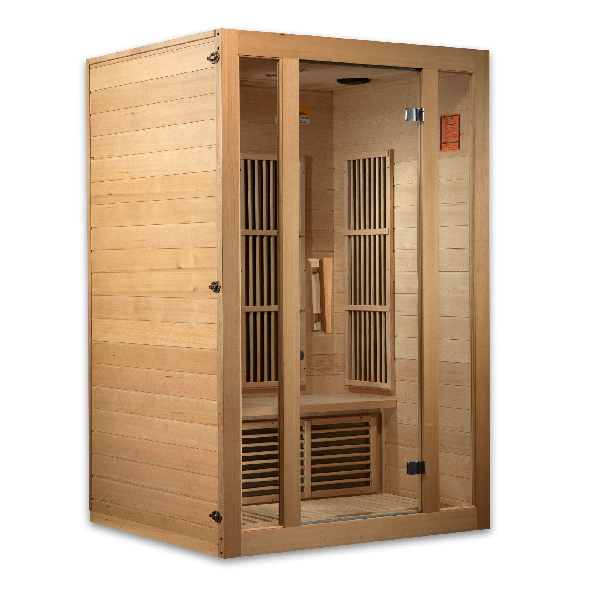 Golden Design Maxxus Infrared Seattle 2 Person Low EMF Indoor FAR Infrared Sauna in Canadian Hemlock MX-J206-01