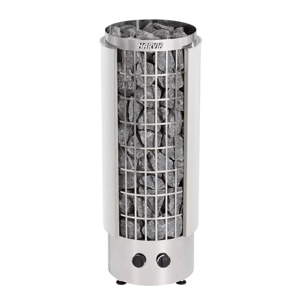 Harvia Harvia Cilindro PC90E - Cilindro Half Series 9kW Stainless Steel Sauna Heater at 240V 1PH HPCS9U1H