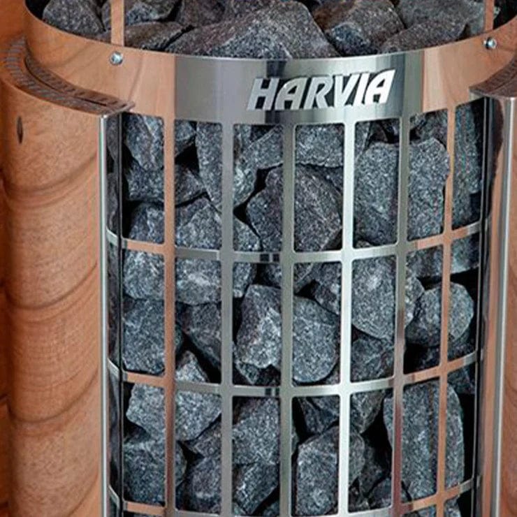 Harvia Harvia Cilindro PC90E - Cilindro Half Series 9kW Stainless Steel Sauna Heater at 240V 1PH HPCS9U1H