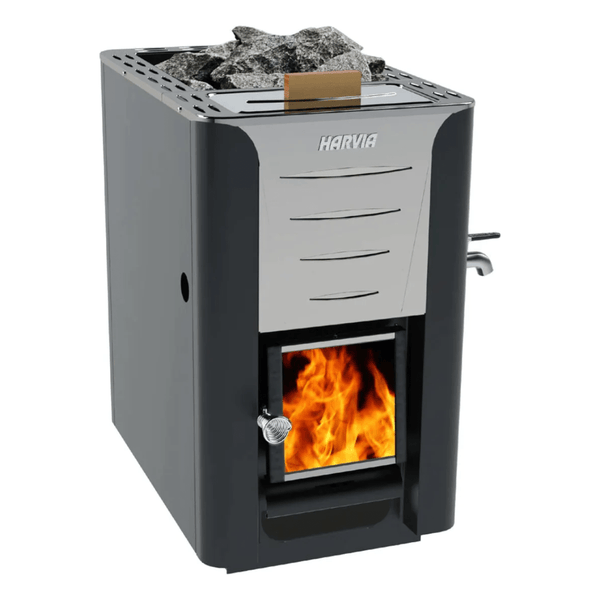 Harvia Pro Series, 24.1kW, Wood Sauna Stove w/ Water Tank | WK200ES WK200ES