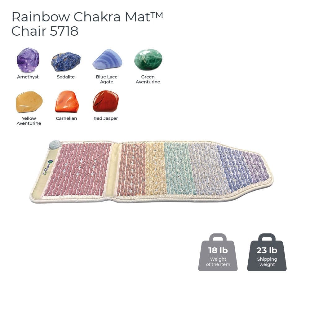 HealthyLine Rainbow Chakra Mat™ Chair 5718 Firm - Photon PEMF InframMat Pro® RW-ch-Chair-5718-PhP