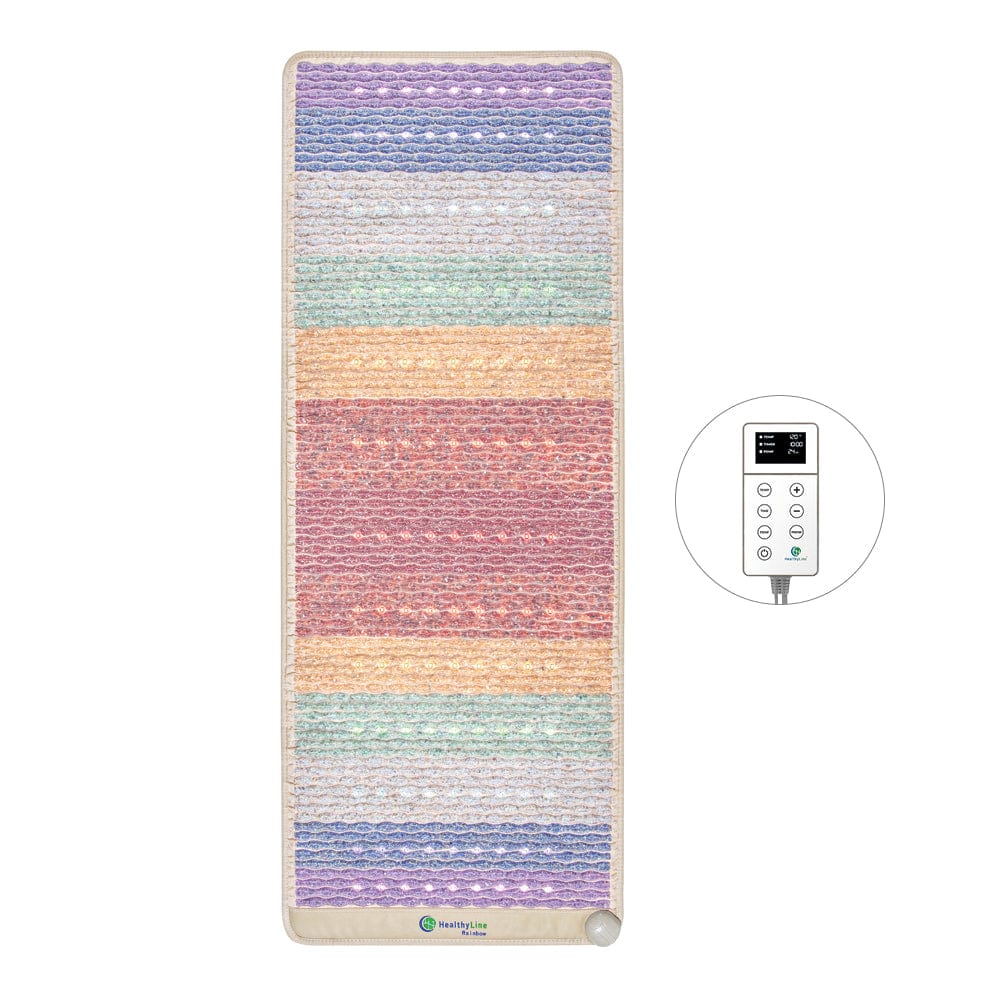 HealthyLine Rainbow Chakra Mat™ Large 7428 Firm - PEMF Inframat Pro® Third Edition RW-ch-7428-PhP