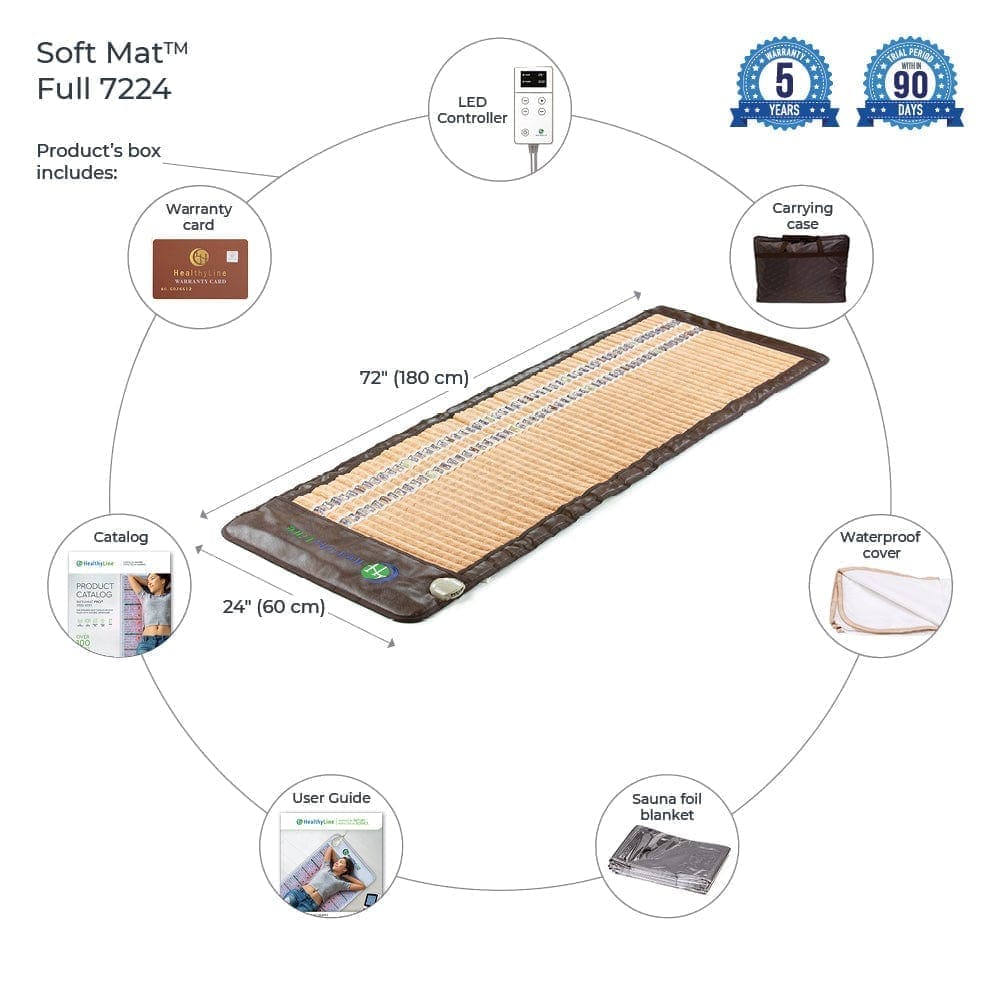 HealthyLine SOFT-Mat™ Full 7224 Brown InfraMat Pro® Soft-7224