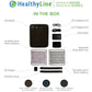 HealthyLine Portable Heated Gemstone Pad - Flat Model with Power-bank Portable-AT-Pad