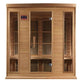 Maxxus Maxxus 4-Person Corner Near Zero EMF (Under 2MG) FAR Infrared Sauna in Canadian Red Cedar MX-K406-01-ZF CED MX-K406-01-ZF CED