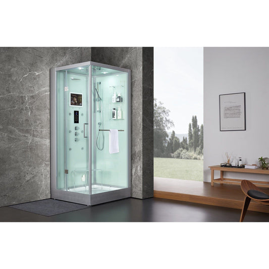 maya bath Platinum Arezzo Steam Shower - White