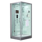 maya bath Platinum Arezzo Steam Shower - White