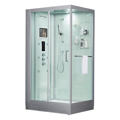 maya bath Platinum Lucca Steam Shower - White