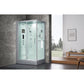 maya bath Platinum Lucca Steam Shower - White