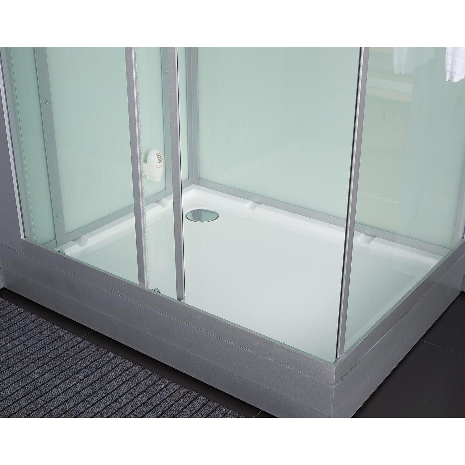 maya bath Platinum Lucca Steam Shower - White