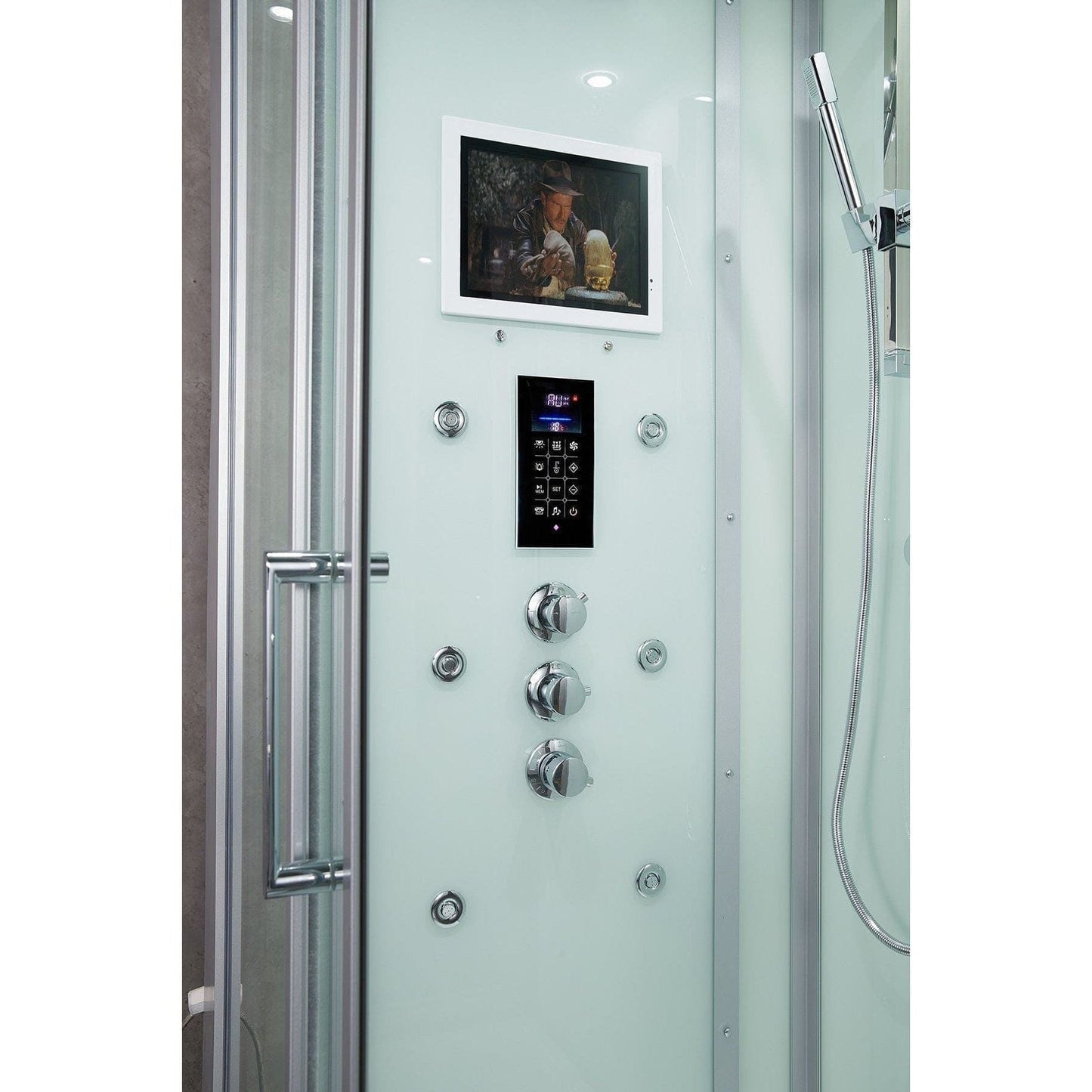 maya bath Platinum Lucca Steam Shower - White