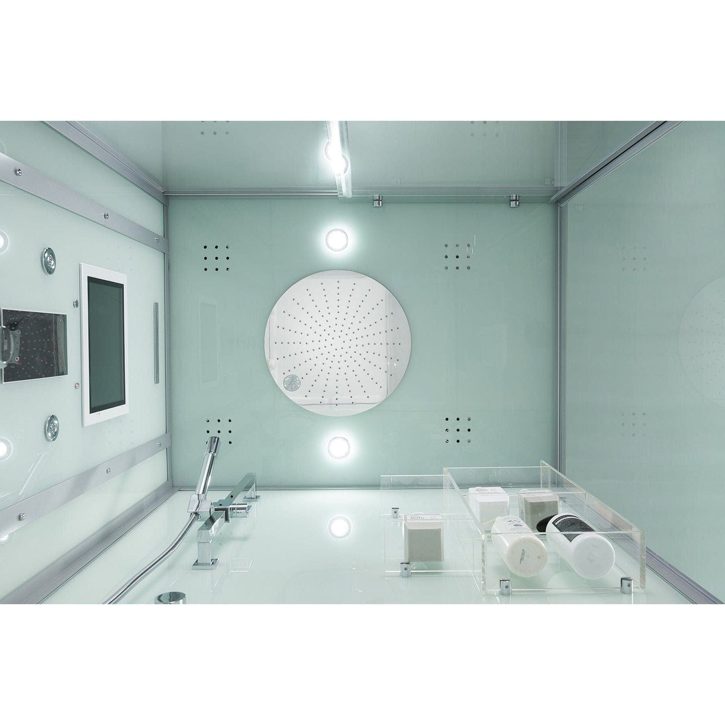 maya bath Platinum Lucca Steam Shower - White