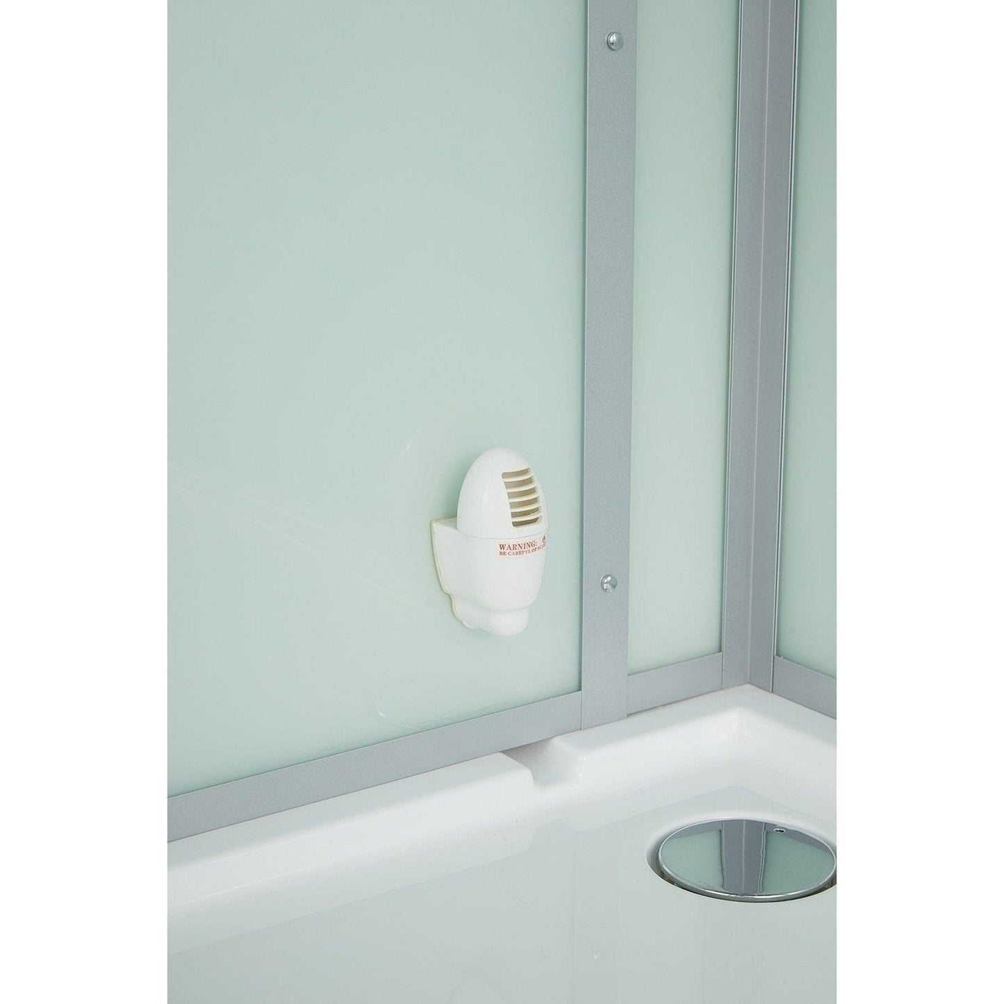 maya bath Platinum Lucca Steam Shower - White