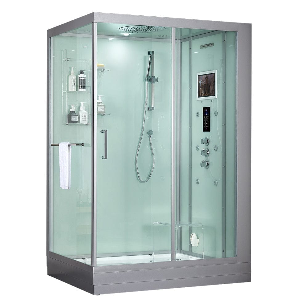 maya bath Platinum Anzio Steam Shower - White